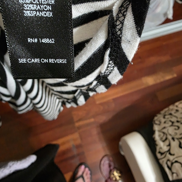 torrid Black and White Striped Surplice Maxi Dress - Picture 5 of 7